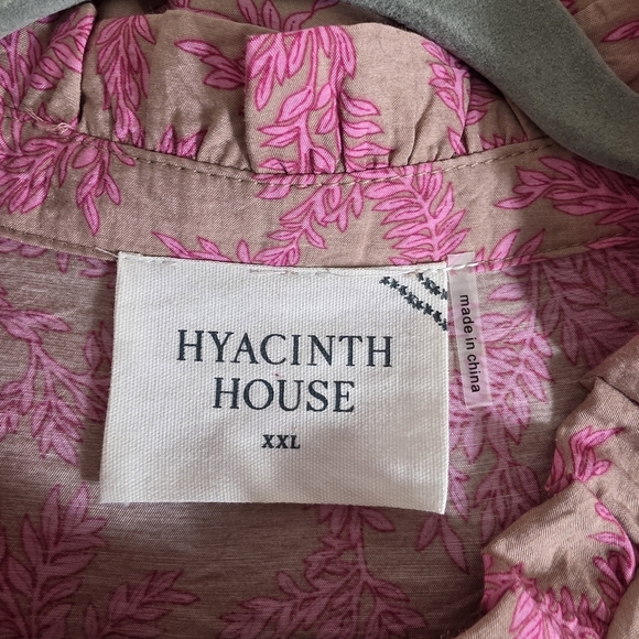 Tuckernuck Hyacinth House Bennett Pink Vines Maxi Dress Size XXL - Picture 5 of 11